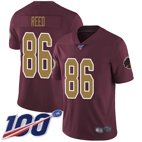 Washington Redskins Limited Burgundy Red Men Jordan Reed Alternate Jersey NFL Football 86 100th